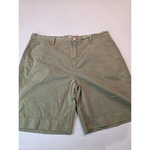 Earnest Sewn Mens Chino Short‎ Green Size 40 With Attached Handkerchief